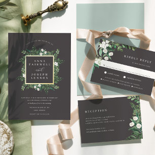 Cartons Réponse Serre   Aquarelle Botanique Choix de repas