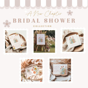 Invitation Un nouveau chapitre Pastel Book Garden