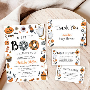 Carte D'accompagnement Livres pour Baby shower d'Halloween pour bébé