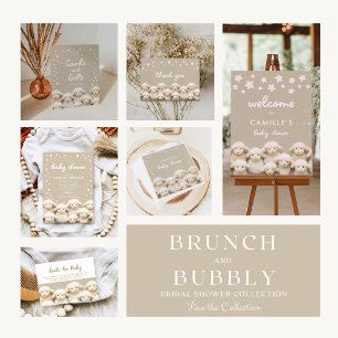 Carte D'accompagnement Demande de réservation de Baby shower Sheep Barn