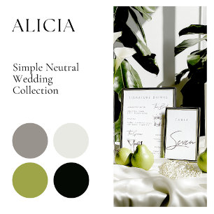 Affiche de bienvenue Mariage moderne simple et élé