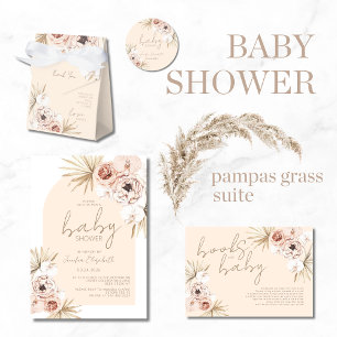 Budget Pampas Grass Boho Baby shower bohème