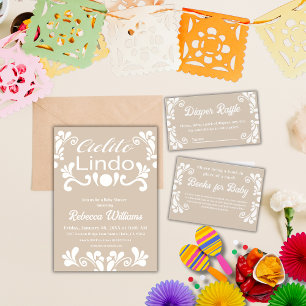 Carte D'accompagnement Boho Cielito Lindo Baby shower mexicain Jeu