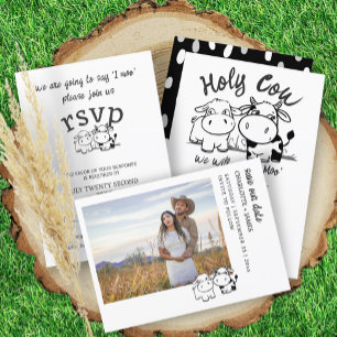 Invitation Sainte Vache Nous Dirons Je Moo Mariage