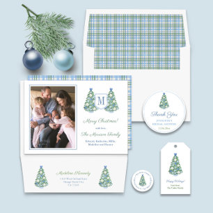 Sticker Rond Arbre de Noël Chinoiserie Wedding shower Merci