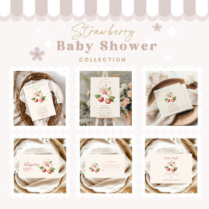 Serviette En Papier Baby shower Berry Sweet Coquette
