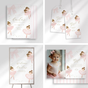 Tutu Cute Ballerina Invitation Anniversaire