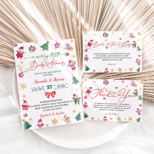 Serviette En Papier Baby shower Noël d'hiver