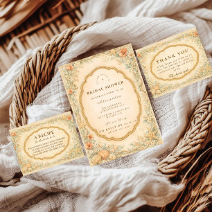 Carte De Remerciements Mariage champêtre Vintage au bord de la mer