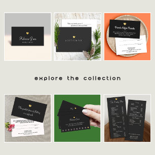 Certificat cadeau simple et élégant Gold Heart