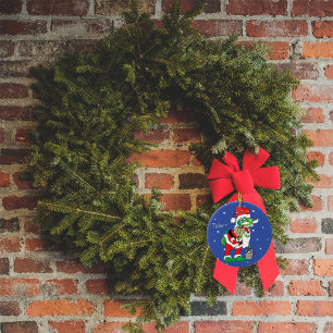 Décoration En Céramique Noël TySantasaurus Rex Ornament Personnaliser