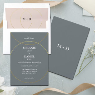 Invitation Tout En Un Mariage minimaliste des anneaux