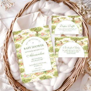 Invitation Célébration de baby shower mignonne aux couleurs p