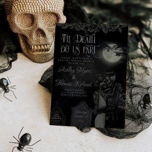 Til Death Do Us Part RSVP Mariage Response Card