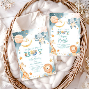 Carte D'accompagnement Safari Houston Nous Avons Un Petit Raffle Diapper