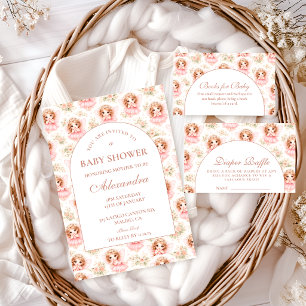 Serviette En Papier Baby Shower Fée Vintage pour Bébé Fille