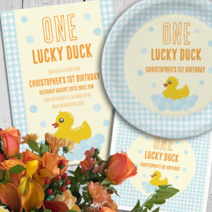 Serviette En Papier Canard 1er anniversaire