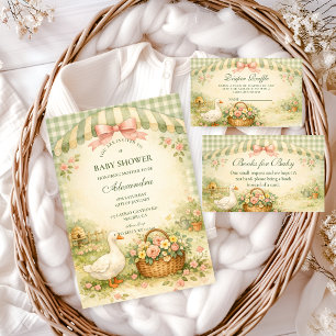 Carte D'accompagnement Tirage au sort de la couche de jardin de l'oie idi