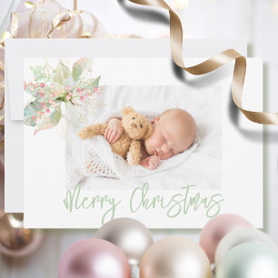 Sticker Rond Cuisiné avec amour Noël Cookie Pastel Floral