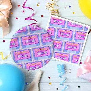 Serviette En Papier 90s 80s Vaporwave esthétique Joyeux anniversaire