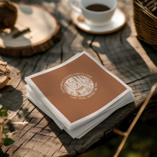 Sticker Rond Mountain Camping Week-end Bachelorette