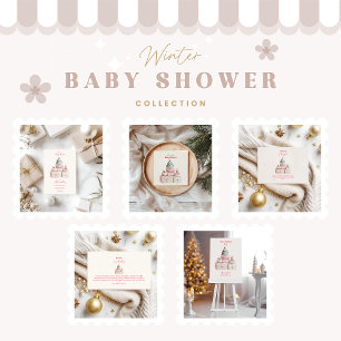 Serviette En Papier Baby shower Cadeaux de Noël rose