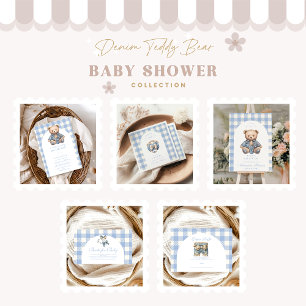 Serviette En Papier Baby shower Cute Jean Baby Denim