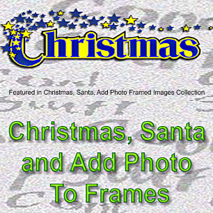 Magnet Flexible Noël Père Noël & Arbre Ajouter Deux Photos Vacance