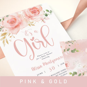 Impression Photo Panneau Pink & Gold Cartes & Cadeaux