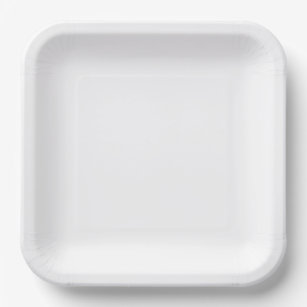Assiettes en papier, Assiette carré en carton de 22,86 cm