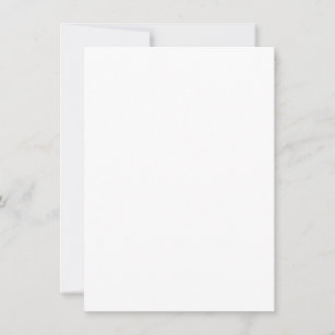 Invitation simple, Taille : 11,4 cm x 16 cm, Papier : Mate, Enveloppes: Blanc