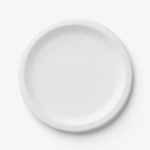 Assiettes en papier, Assiette ronde en carton de 17,78 cm