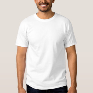 Blanc T-shirt brodés pour homme