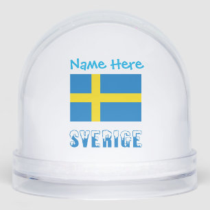 Sverige Svenska Flagga Bleu Personnalisé