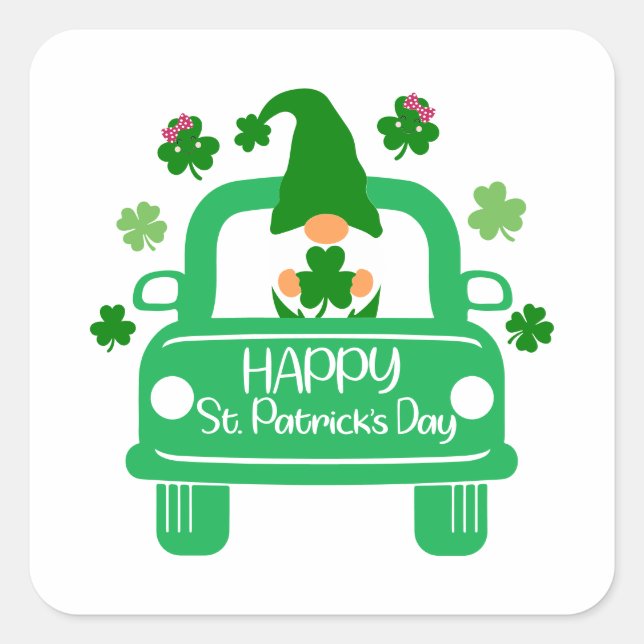 SVG Designs for a Happy St. Patrick's Day Sticker (Devant)