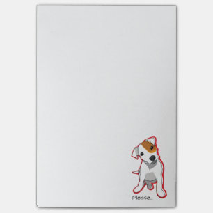 "Svp" notes de post-it de Jack Russell Terrier