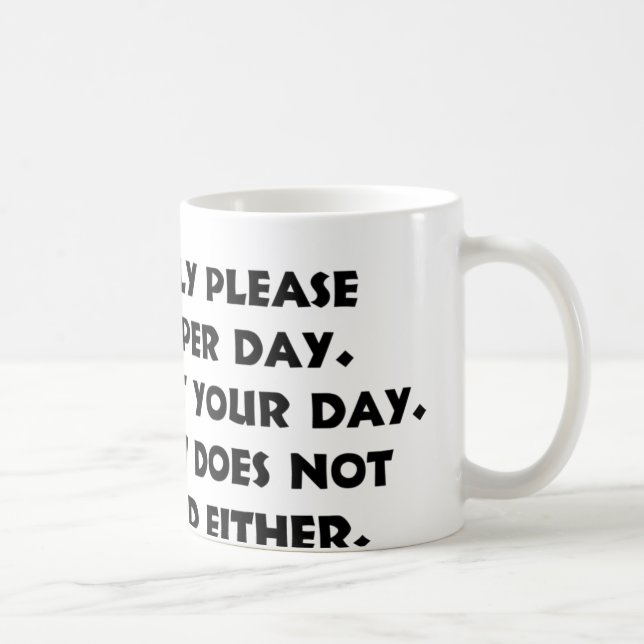 Svp seulement 1 tasse de la personne 2 (Droite)