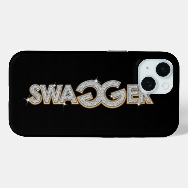 Swagger iPhone 15 Coque (Verso (horizontal))