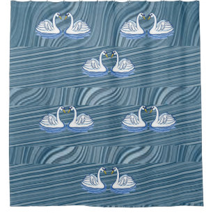 Swan de rideau de douche