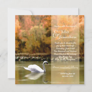 Swan sur le Danube Faire-part de mariage