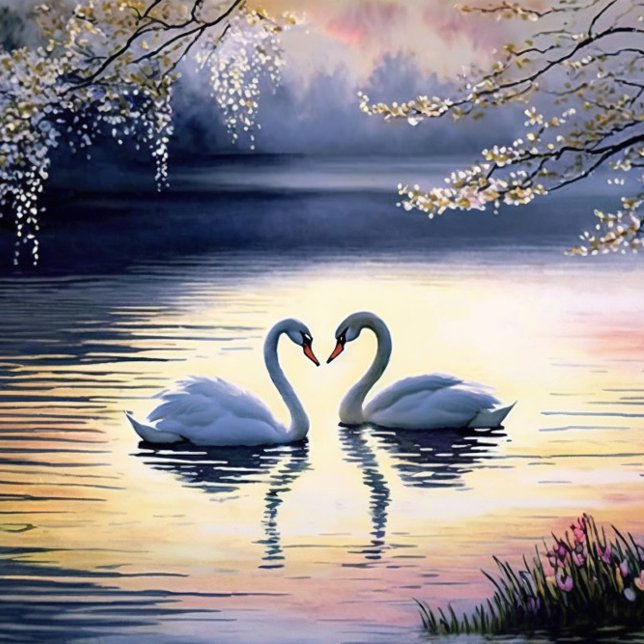 Swans in Love Jigsaw Puzzle (Créateur téléchargé)