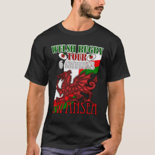 Swansea, dragon de Gallois de T-shirt de visite de
