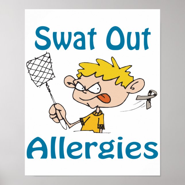 Swat Out Allergies Poster (Devant)