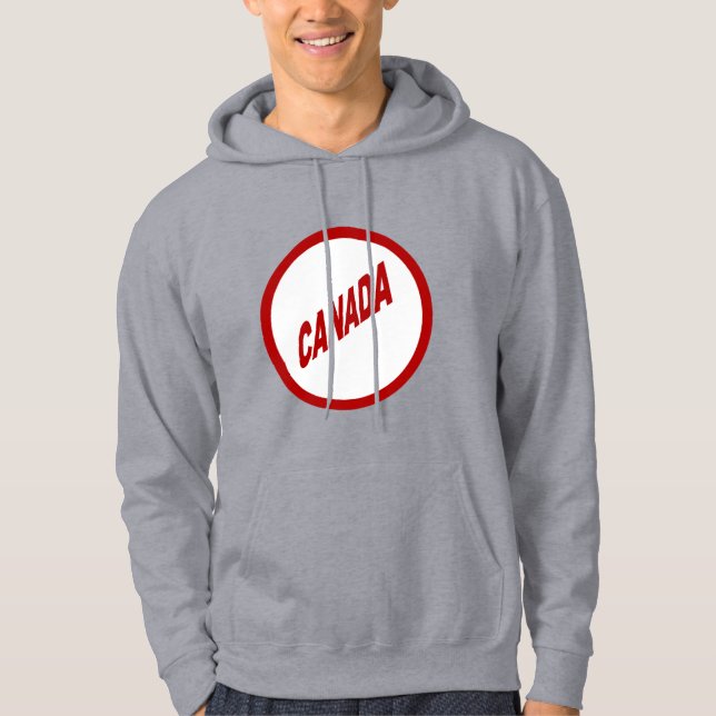 Sweat à apuche grise  homme  CANADA (Devant)