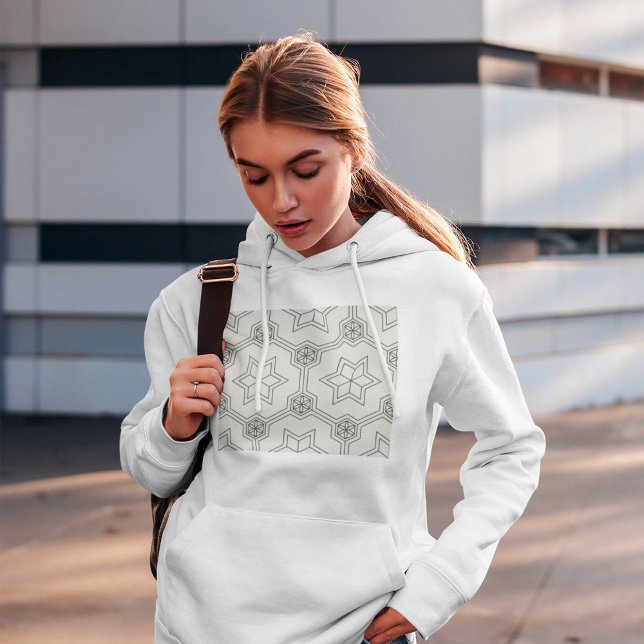 Sweat à capuche à motif géométrique sans couture (Créateur téléchargé)