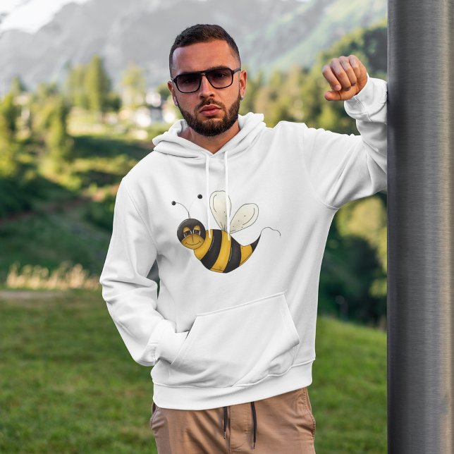 Sweat à capuche abeille souriante mignonne (Créateur téléchargé)