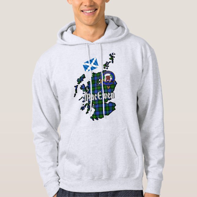 Sweat à capuche adulte MacEwen Clan Badge (Devant)