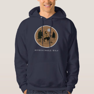 Sweat à capuche ApproachableWolf (Bleu) par JH Tho