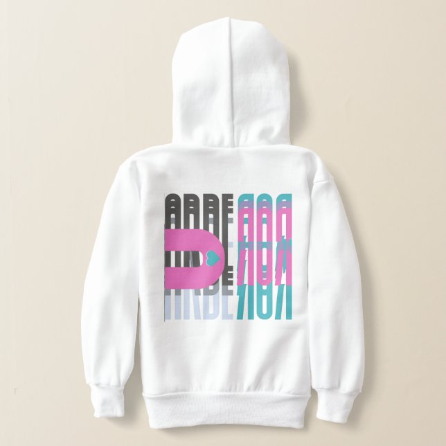 Sweat à capuche Arberor – Logo à dégradé pastel et (Couchage Retour)