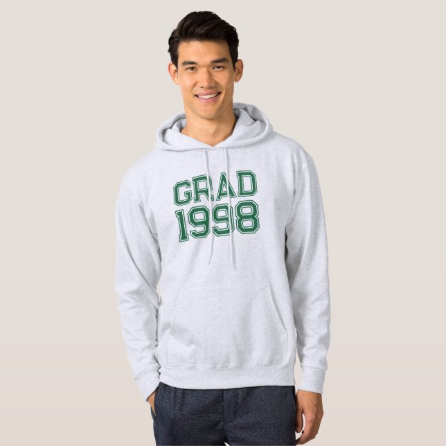 Sweat à capuche avec année de promotion modifiable (Devant entier)